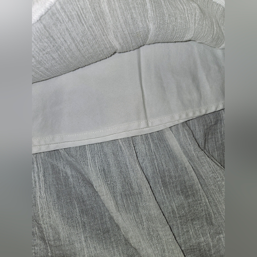 Chaps Women's S Tiered White Maxi Skirt - Picture 4 of 12